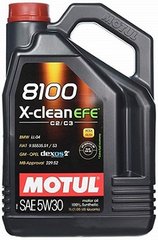 Моторное масло Motul 8100 X-clean EFE 5W-30 (5Л, синтетическое), Франция
