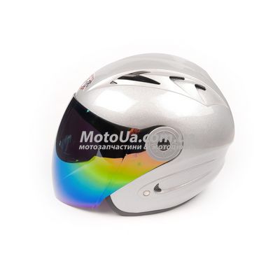 Шлем открытый HF-210 (size: M, серый, тонированное стекло) Mototech