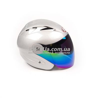 Шлем открытый HF-210 (size: M, серый, тонированное стекло) Mototech