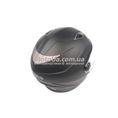 Шлем закрытый интеграл EX-09 (size:M, черный + очки, матовый) Exdrive