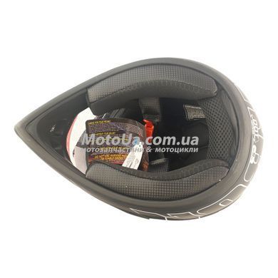 Шолом кросовий EXDRIVE з візором (size: XL, чорно-сірий, EX-803)