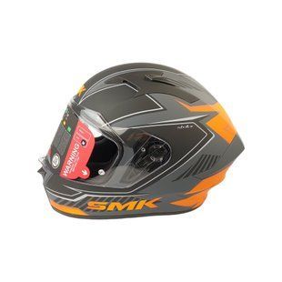 Шлем закрытый интеграл SMK STELLAR ADOX MA 672 (size: M, черно-оранжевый матовый)