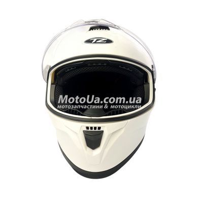 Шлем закрытый №333 (8) (size: L, белый + очки) MotoTech