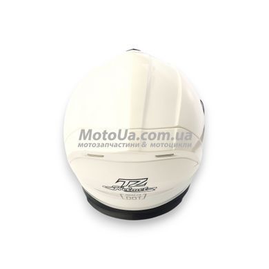 Шлем закрытый №333 (8) (size: L, белый + очки) MotoTech