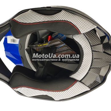 Шлем кроссовый EXDRIVE (size: S, сине-зеленый глянцевый, EX-806 MX)