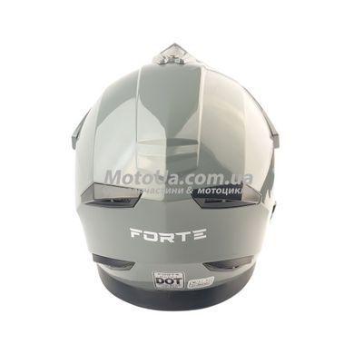 Шлем кроссовый - мотард подростковый Forte BLD-812-2 (size: M 51-52, серый)