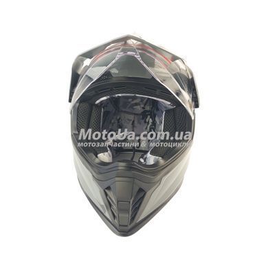 Шлем кроссовый - мотард подростковый Forte BLD-812-2 (size: M 51-52, серый)