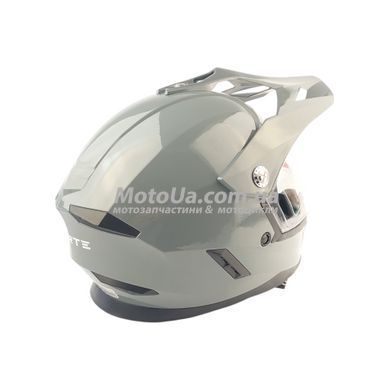 Шлем кроссовый - мотард подростковый Forte BLD-812-2 (size: M 51-52, серый)