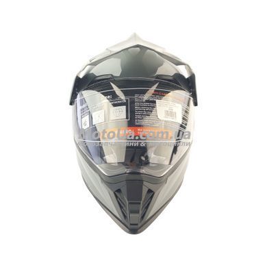 Шлем кроссовый - мотард подростковый Forte BLD-812-2 (size: M 51-52, серый)