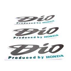 Наклейки (набор) Honda DIO (12х4см, 3шт) (#1160)