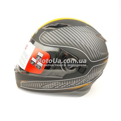 Шлем закрытый интеграл EX-09 CARBON (size: XL, черный + очки, матовый) Exdrive