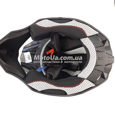 Шолом кросовий EXDRIVE (size: L, чорно-червоний глянцевий, EX-806 Dazzing)