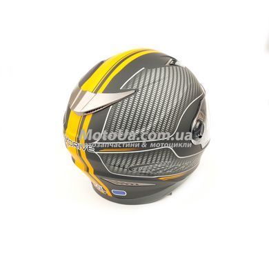 Шлем закрытый интеграл EX-09 CARBON (size: L, черный + очки, матовый) Exdrive