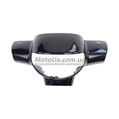 Голова (пластик фари) SUZUKI LETS 4 CA41A/45A (чорна) MOTOTECH