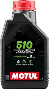 Масло 2T, 1л (напівсинтетика, 510) MOTUL Франція