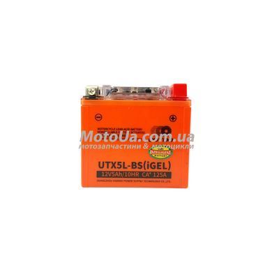 Акумулятор 5A 12V (UTX5L-BS) OUTDO гелевий 113x70x107 з індикатором