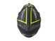 Шлем кроссовый HF-116 (size: S, черный-матовый с зеленым рисунком) - 7