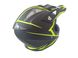 Шлем кроссовый HF-116 (size: S, черный-матовый с зеленым рисунком) - 5