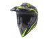 Шлем кроссовый HF-116 (size: S, черный-матовый с зеленым рисунком) - 4