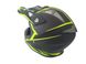 Шлем кросовий HF-116 (size: S, чорний-матовий з зеленим малюнком) - 6