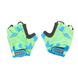 Перчатки детские с коротким пальцем, гелевые вставки, Зеленый/Черный, 11-12 лет, разм. 16, GR18714 - 1