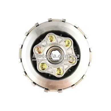 Корзина сцепления (в сборе) CB150/200 (73 зуби, 6 дисков, 6 болтов)