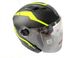 Шлем открытый HF-223 (черный матовый) + встроеные очки Mototech - 7