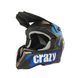 Шолом кросовий EXDRIVE (size: M, синьо-чорний матовий, EX-806 CRAZY) - 2