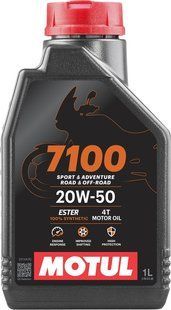 Масло 4T, 1л (синтетика, 20W-50, 7100) Motul Франція