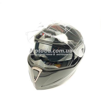 Шлем трансформер EXDRIVE (size: L, черный глянцевый, EX-701, модулятор+очки)