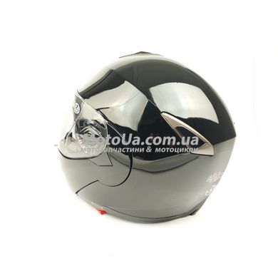Шлем трансформер EXDRIVE (size: L, черный глянцевый, EX-701, модулятор+очки)
