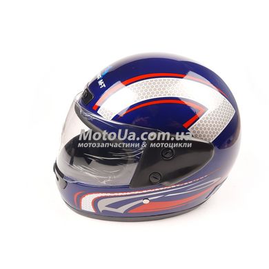 Шлем закрытый HF-101/501 (size: L, синий) KUROSAWA-MT