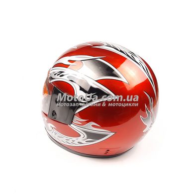 Шлем закрытый WLT-106 (size: S, красный) MotoTech