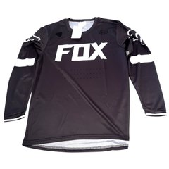 Футболка FOX (Джерсі) М - (Polyester 100%), довгі рукава, вільний крій, чорно-біла