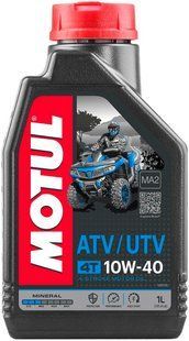 Масло 4T, 1л (минеральное, 10w-40, ATV UTV, для квадроциклов ) MOTUL Франция