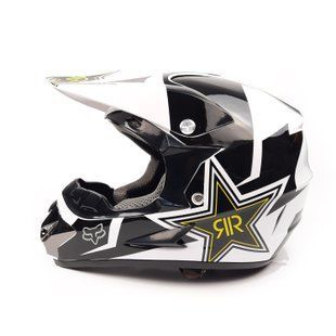Шлем кроссовый FOX (size: M, 125) черно-белый