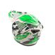 Шлем кроссовый GEON (size: M, бело-зеленый глянцевый, 633 MX) - 3