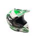 Шлем кроссовый GEON (size: M, бело-зеленый глянцевый, 633 MX) - 4