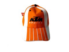 Бейсболка KTM RACING (оранжево-білий, 100% бавовна)