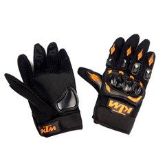Перчатки KTM (size L, черно-оранжевые, текстиль с накладкой на кисть)