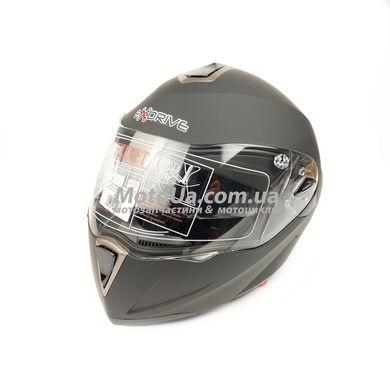 Шлем трансформер EXDRIVE (size: L, черный матовый, EX-701, модулятор+очки)