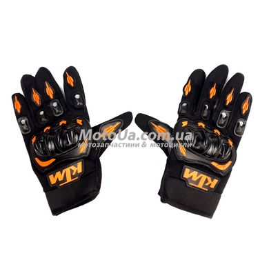 Перчатки KTM (size L, черно-оранжевые, текстиль с накладкой на кисть)