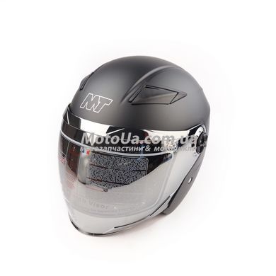Шолом відкритий HNJ01 (size: M, чорний матовий, тонований візор) Mototech