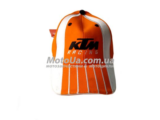 Бейсболка KTM RACING (оранжево-білий, 100% бавовна)