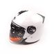 Шлем открытый AK-720 (size: L, белый) + встроеные очки - 1