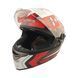 Шлем закрытый интеграл EX-09 (size: M, черно-красный + очки, матовый) Exdrive - 8