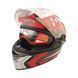 Шлем закрытый интеграл EX-09 (size: M, черно-красный + очки, матовый) Exdrive - 7