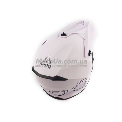 Шлем кроссовый AMOQ (size: M, белый матовый)