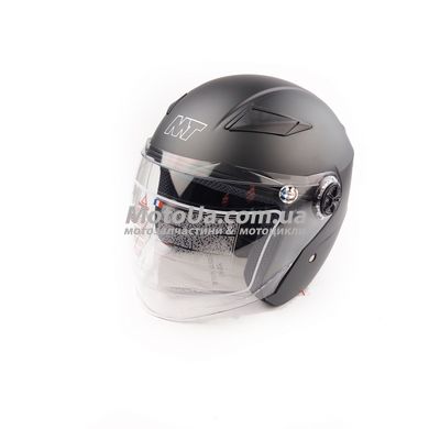 Шлем открытый HNJ01 (size: M, черный матовый, прозрачный визор) Mototech