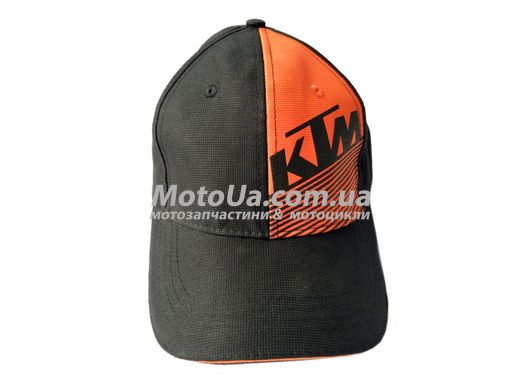 Бейсболка KTM RACING (черно-оранжевая, 100% хлопок)
